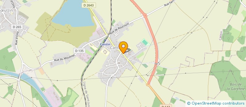 localisation de l'entreprise ASSOCIATION FONCIERE D'AMENAGEMENT FONCIER AGRICOLE ET FORESTIER DE CANTIN  CANTIN