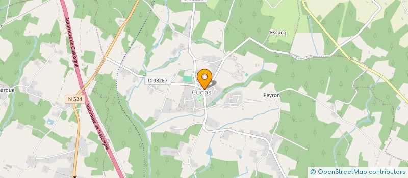 localisation de l'entreprise ASSOCIATION FONCIERE D'AMENAGEMENT FONCIER AGRICOLE ET FORESTIER DE CUDOS ET BERNOS BEAULAC à CUDOS