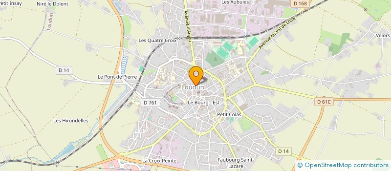 localisation de l'entreprise ASSOCIATION FONCIERE D AMENAGEMENT FONCIER AGRICOLE ET FORESTIER DE LOUDUN  LOUDUN