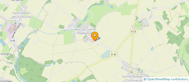 localisation de l'entreprise ASSOCIATION FONCIERE D AMENAGEMENT FONCIER AGRICOLE ET FORESTIER DE MARSAIS SAINTE RADEGONDE  MARSAIS-SAINTE-RADEGONDE