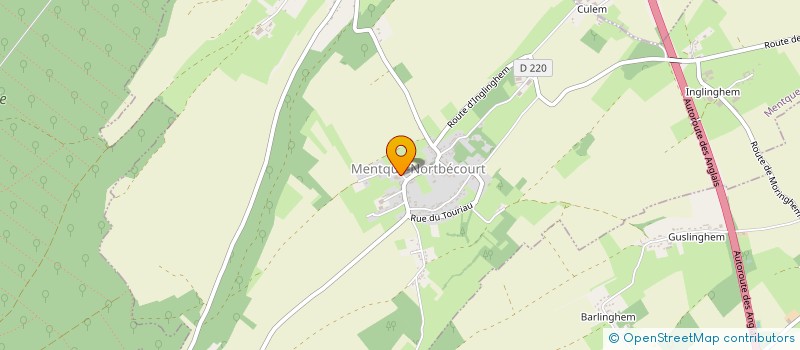 localisation de l'entreprise ASSOCIATION FONCIERE D'AMENAGEMENT FONCIER AGRICOLE ET FORESTIER DE MENTQUE-NORTBECOURT à MENTQUE-NORTBECOURT