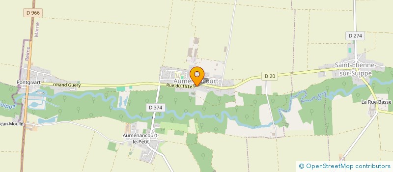 localisation de l'entreprise ASSOCIATION FONCIERE D'AUMENANCOURT  AUMENANCOURT