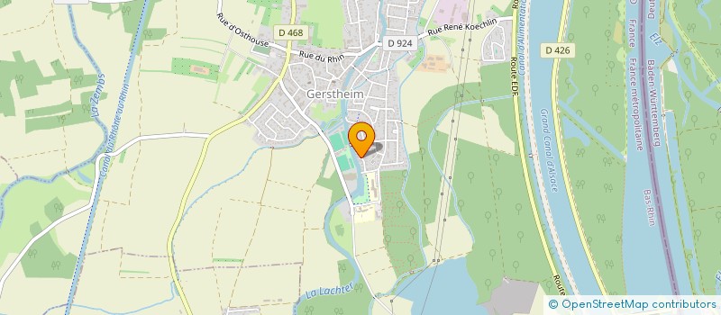 localisation de l'entreprise ASSOCIATION FONCIERE D'HINDISHEIM  HINDISHEIM