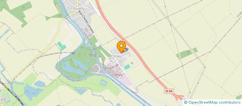 localisation de l'entreprise ASSOCIATION FONCIERE D'OMEY  OMEY