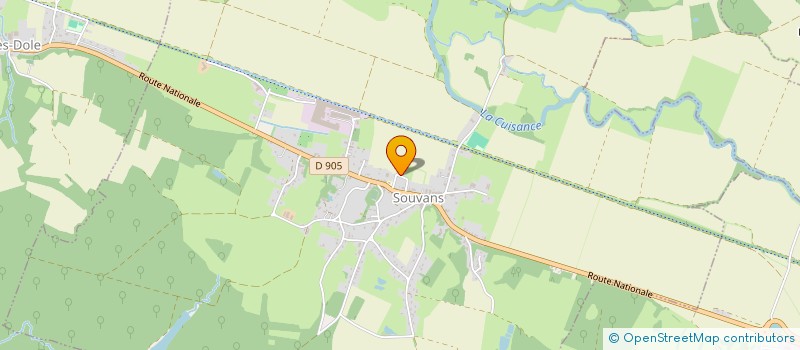 localisation de l'entreprise ASSOCIATION FONCIERE D OUNANS  OUNANS