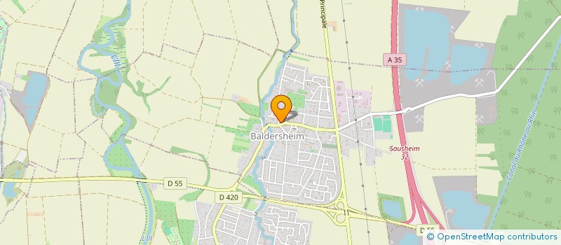 localisation de l'entreprise ASSOCIATION FONCIERE DE BALDERSHEIM  BALDERSHEIM