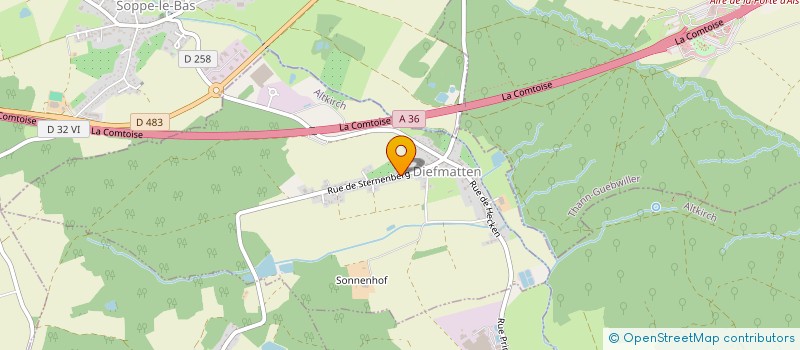 localisation de l'entreprise ASSOCIATION FONCIERE DE BRETTEN  BRETTEN