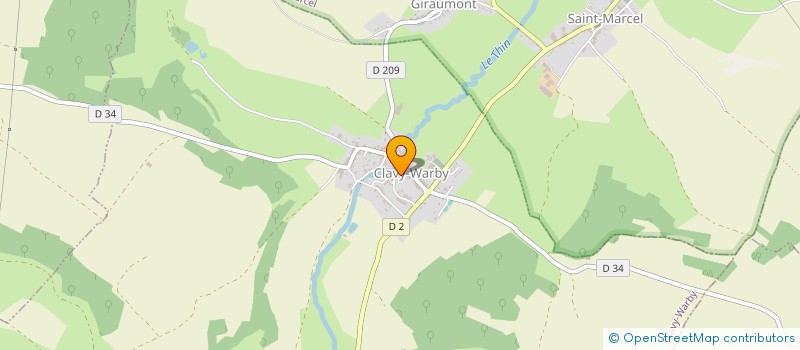 localisation de l'entreprise ASSOCIATION FONCIERE DE CLAVY WARBY  CLAVY-WARBY