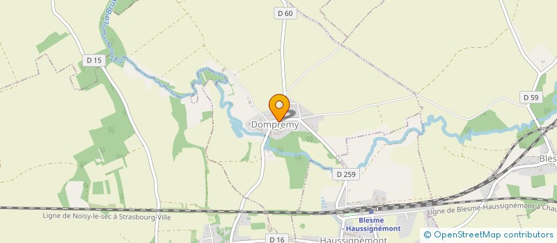localisation de l'entreprise ASSOCIATION FONCIERE DE DOMPREMY  DOMPREMY