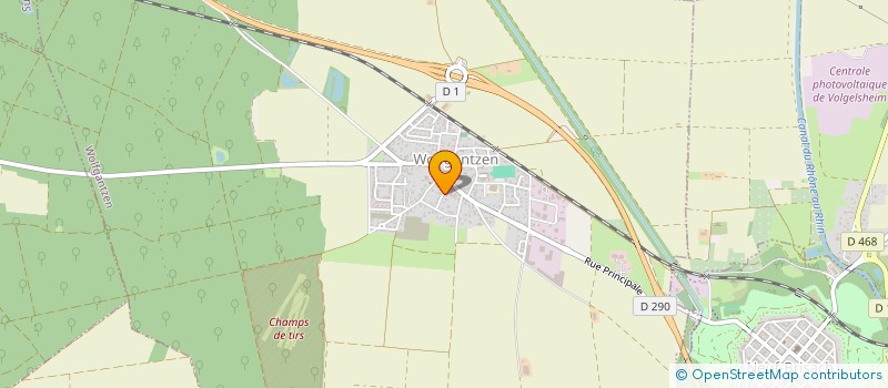 localisation de l'entreprise ASSOCIATION FONCIERE DE GEISWASSER  GEISWASSER