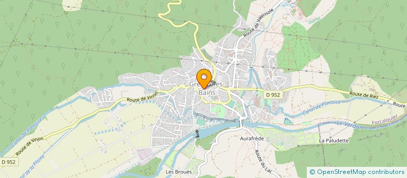 localisation de l'entreprise ASSOCIATION FONCIERE DE GREOUX LES BAINS à GREOUX-LES-BAINS