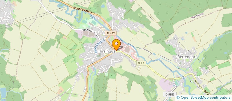 localisation de l'entreprise ASSOCIATION FONCIERE DE HIRSINGUE  HIRSINGUE