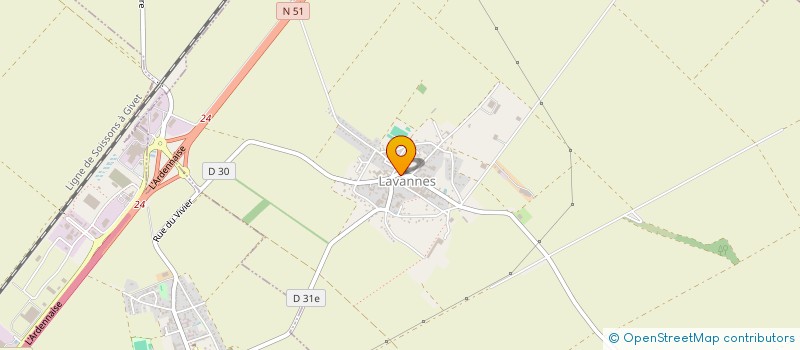 localisation de l'entreprise ASSOCIATION FONCIERE DE LAVANNES  LAVANNES