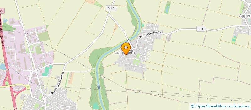 localisation de l'entreprise ASSOCIATION FONCIERE DE LOGELHEIM  LOGELHEIM