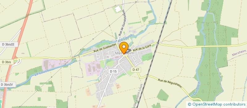 localisation de l'entreprise ASSOCIATION FONCIERE DE MERXHEIM  MERXHEIM