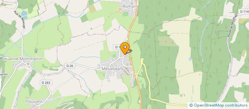 localisation de l'entreprise ASSOCIATION FONCIERE DE MESANDANS  MESANDANS