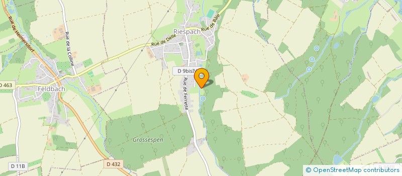 localisation de l'entreprise ASSOCIATION FONCIERE DE MUESPACH LE HAUT  MUESPACH-LE-HAUT