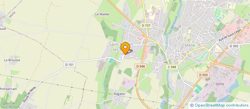 localisation de l'entreprise ASSOCIATION FONCIERE DE PAIZAY LE TORT à MELLE
