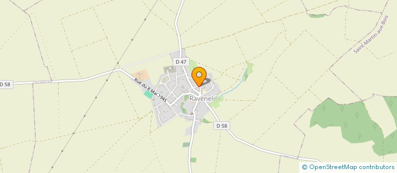 localisation de l'entreprise ASSOCIATION FONCIERE DE RAVENEL  RAVENEL
