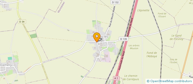 localisation de l'entreprise ASSOCIATION FONCIERE DE REMEMBREMENT à FRESNOY-LES-ROYE