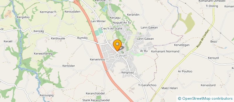 localisation de l'entreprise ASSOCIATION FONCIERE DE REMEMBREMENT à CAVAN