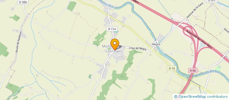 localisation de l'entreprise ASSOCIATION FONCIERE DE REMEMBREMENT  MONTGISCARD