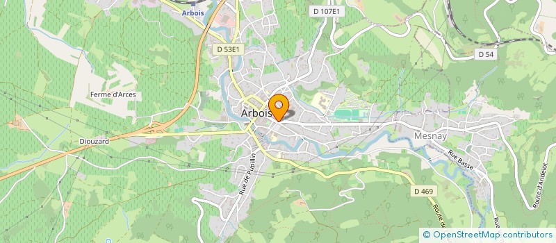 localisation de l'entreprise ASSOCIATION FONCIERE DE REMEMBREMENT  VILLETTE-LES-ARBOIS