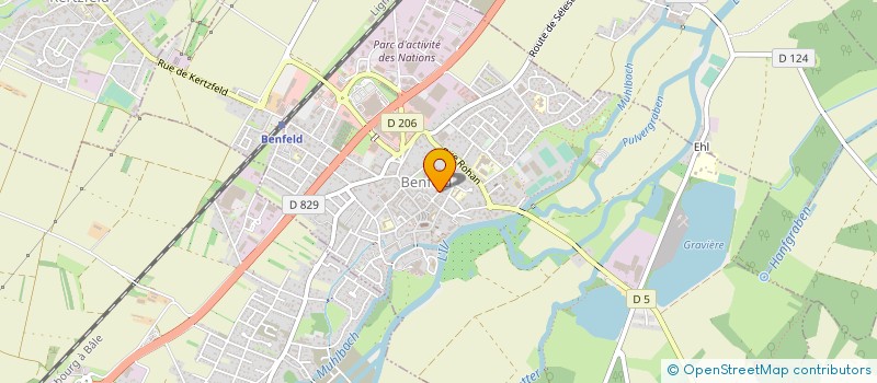 localisation de l'entreprise ASSOCIATION FONCIERE DE REMEMBREMENT  BENFELD