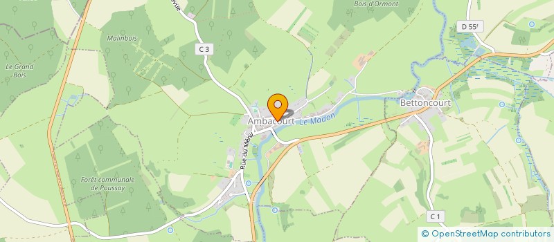 localisation de l'entreprise ASSOCIATION FONCIERE DE REMEMBREMENT  AMBACOURT