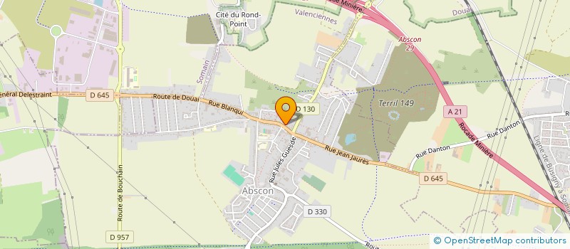 localisation de l'entreprise ASSOCIATION FONCIERE DE REMEMBREMENT D'ABSCON  ABSCON