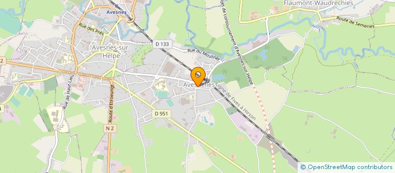 localisation de l'entreprise ASSOCIATION FONCIERE DE REMEMBREMENT D AVESNELLES à AVESNELLES