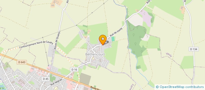 localisation de l'entreprise ASSOCIATION FONCIERE DE REMEMBREMENT DE BETHENCOURT  BETHENCOURT