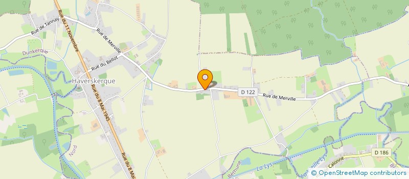 localisation de l'entreprise ASSOCIATION FONCIERE DE REMEMBREMENT DE HAVERSKERQUE  HAVERSKERQUE