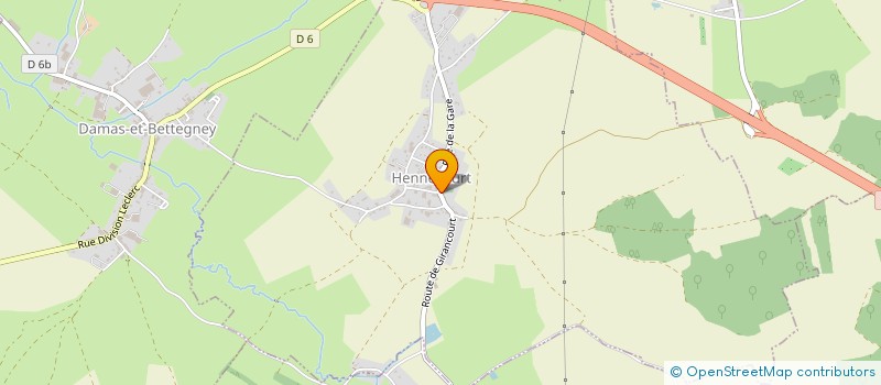 localisation de l'entreprise ASSOCIATION FONCIERE DE REMEMBREMENT DE HENNECOURT  HENNECOURT