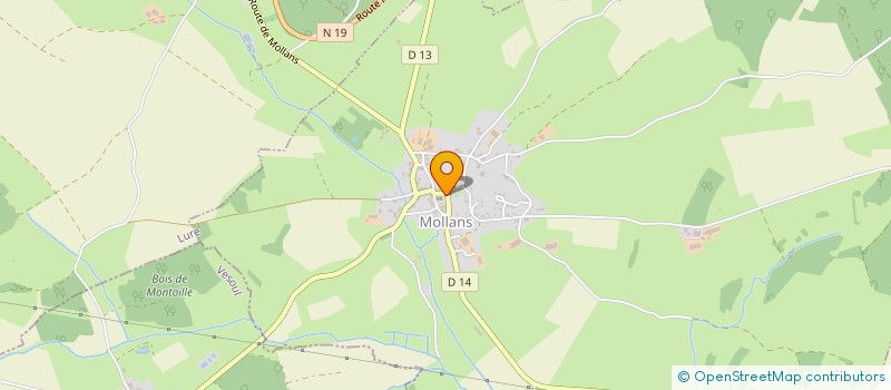 localisation de l'entreprise ASSOCIATION FONCIERE DE REMEMBREMENT DE MOLLANS  MOLLANS