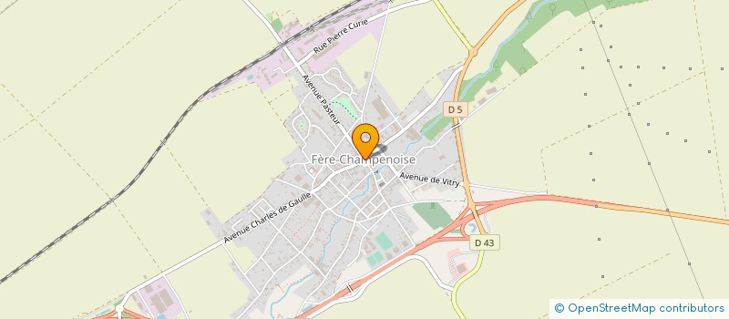 localisation de l'entreprise ASSOCIATION FONCIERE DE REMEMBREMENT DE NORMEE à FERE-CHAMPENOISE