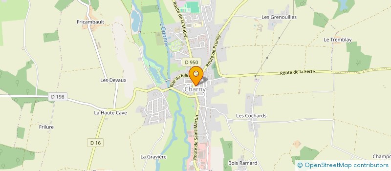 localisation de l'entreprise ASSOCIATION FONCIERE DE REMEMBREMENT DE PERREUX  CHARNY OREE DE PUISAYE