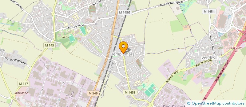 localisation de l'entreprise ASSOCIATION FONCIERE DE REMEMBREMENT DE TEMPLEMARS  TEMPLEMARS