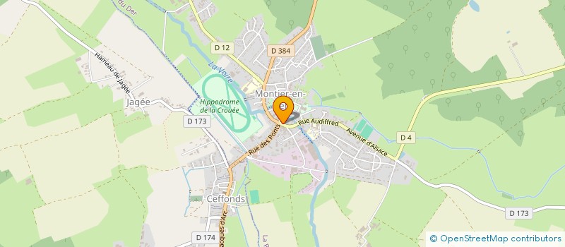 localisation de l'entreprise ASSOCIATION FONCIERE DE ROZIERES à SOMMEVOIRE
