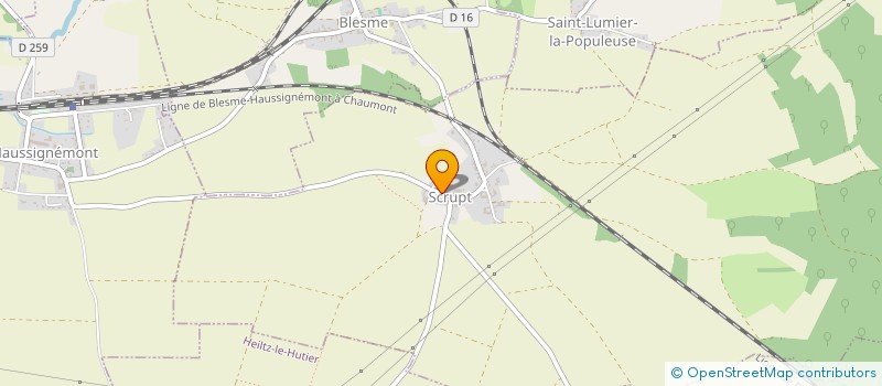 localisation de l'entreprise ASSOCIATION FONCIERE DE SCRUPT  SCRUPT