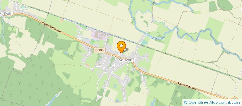 localisation de l'entreprise ASSOCIATION FONCIERE DE SOUVANS  SOUVANS