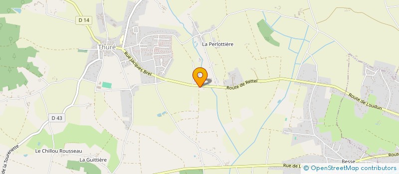 localisation de l'entreprise ASSOCIATION FONCIERE DE THURE  THURE