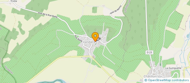 localisation de l'entreprise ASSOCIATION FONCIERE DE VANDIERES  VANDIERES