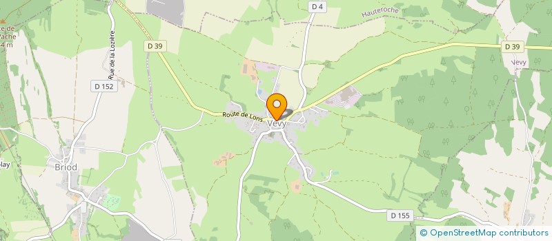 localisation de l'entreprise ASSOCIATION FONCIERE DE VEVY  VEVY