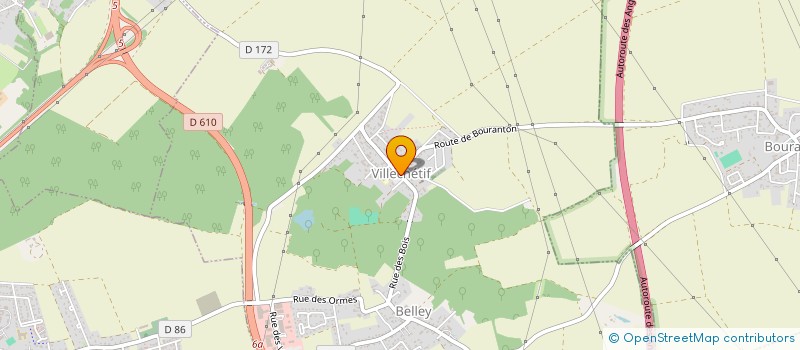 localisation de l'entreprise ASSOCIATION FONCIERE DE VILLECHETIF  VILLECHETIF