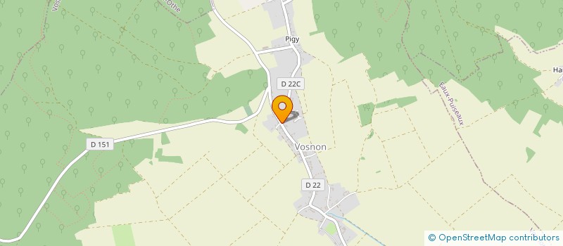 localisation de l'entreprise ASSOCIATION FONCIERE DE VOSNON  VOSNON