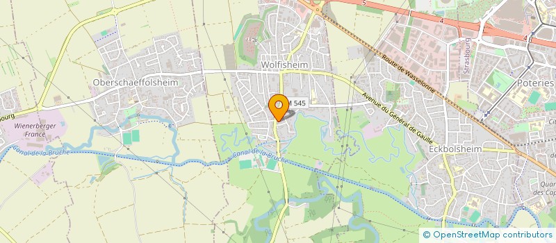 localisation de l'entreprise ASSOCIATION FONCIERE DE WOLFISHEIM  WOLFISHEIM