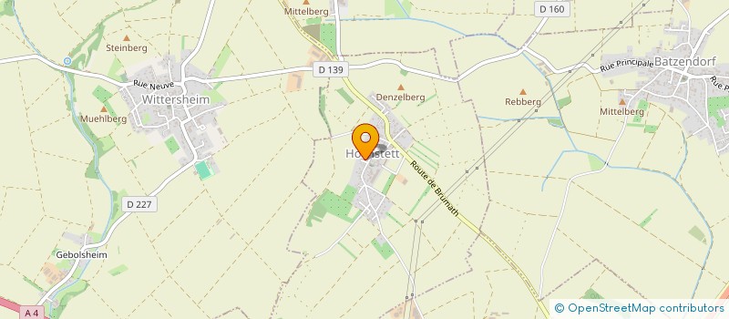 localisation de l'entreprise ASSOCIATION FONCIERE HOHATZENHEIM  WINGERSHEIM LES QUATRE BANS