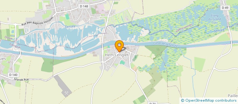 localisation de l'entreprise ASSOCIATION FONCIERE INTERCOMMUNALE DE REMEMBREMENT DE ABANCOURT HEM LENGLET  HEM-LENGLET