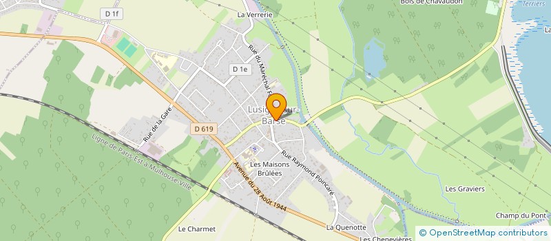 localisation de l'entreprise ASSOCIATION FONCIERE LUSIGNY SUR BARSE  LUSIGNY-SUR-BARSE